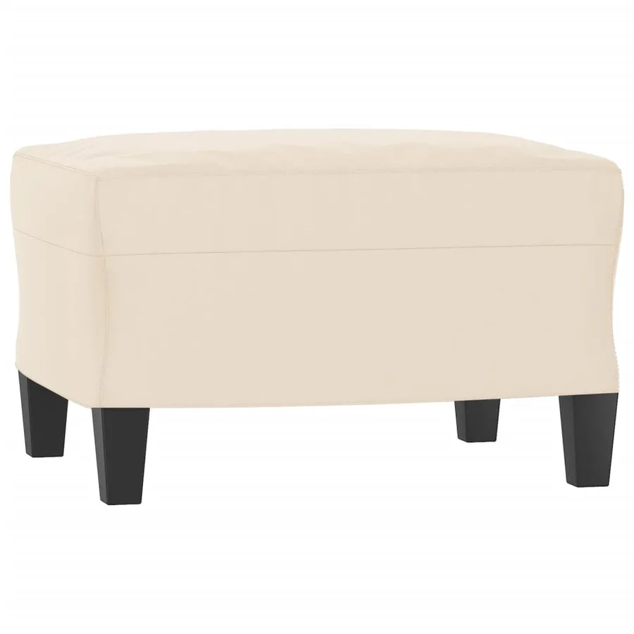 Ensemble de canapés 3 pcs avec coussins beige tissu microfibre - 5
