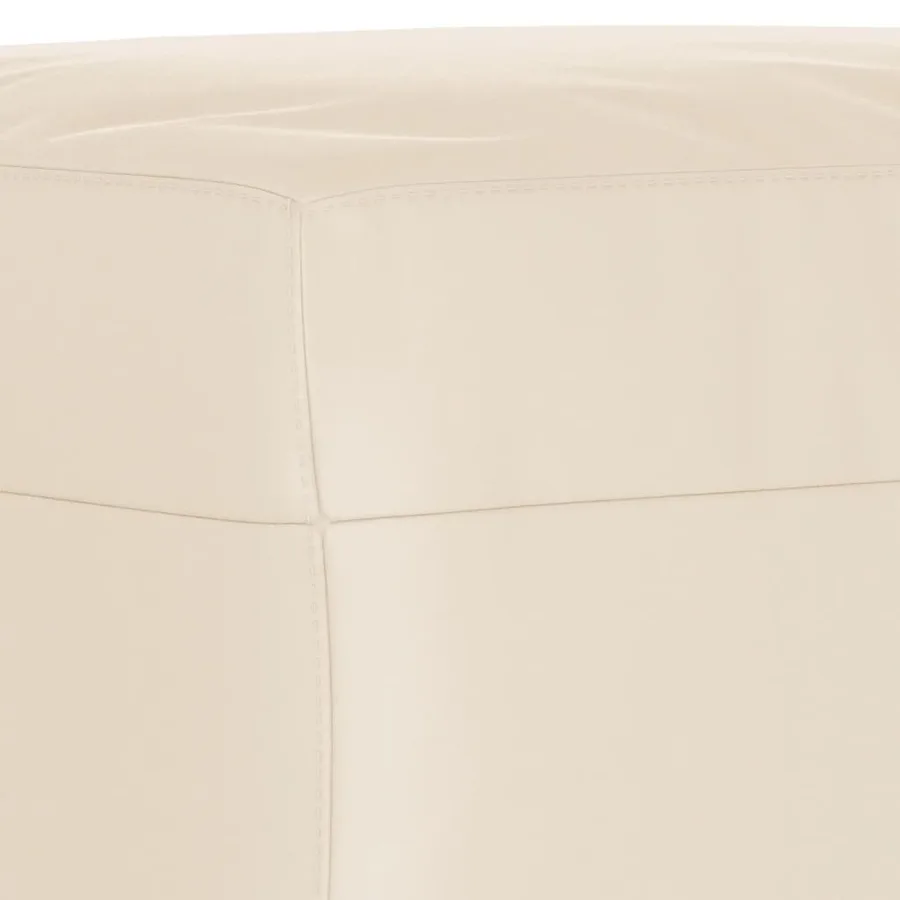 Ensemble de canapés 3 pcs avec coussins beige tissu microfibre - 7