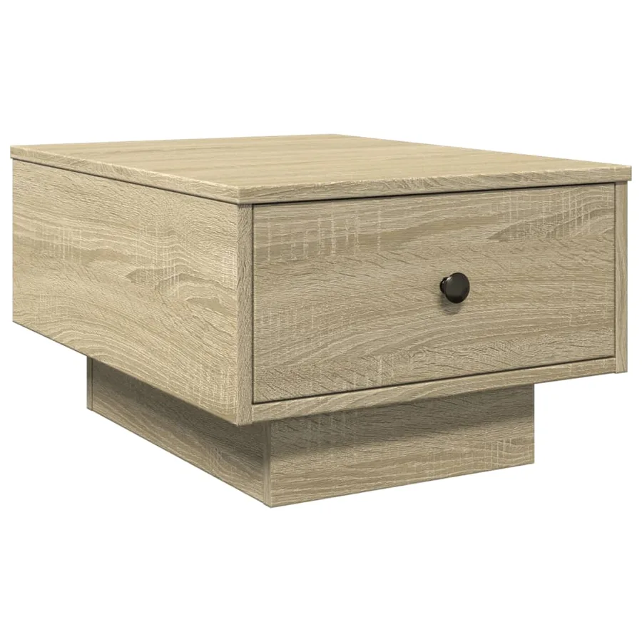 Table basse chêne sonoma 60x45x31 cm bois d'ingénierie - 2