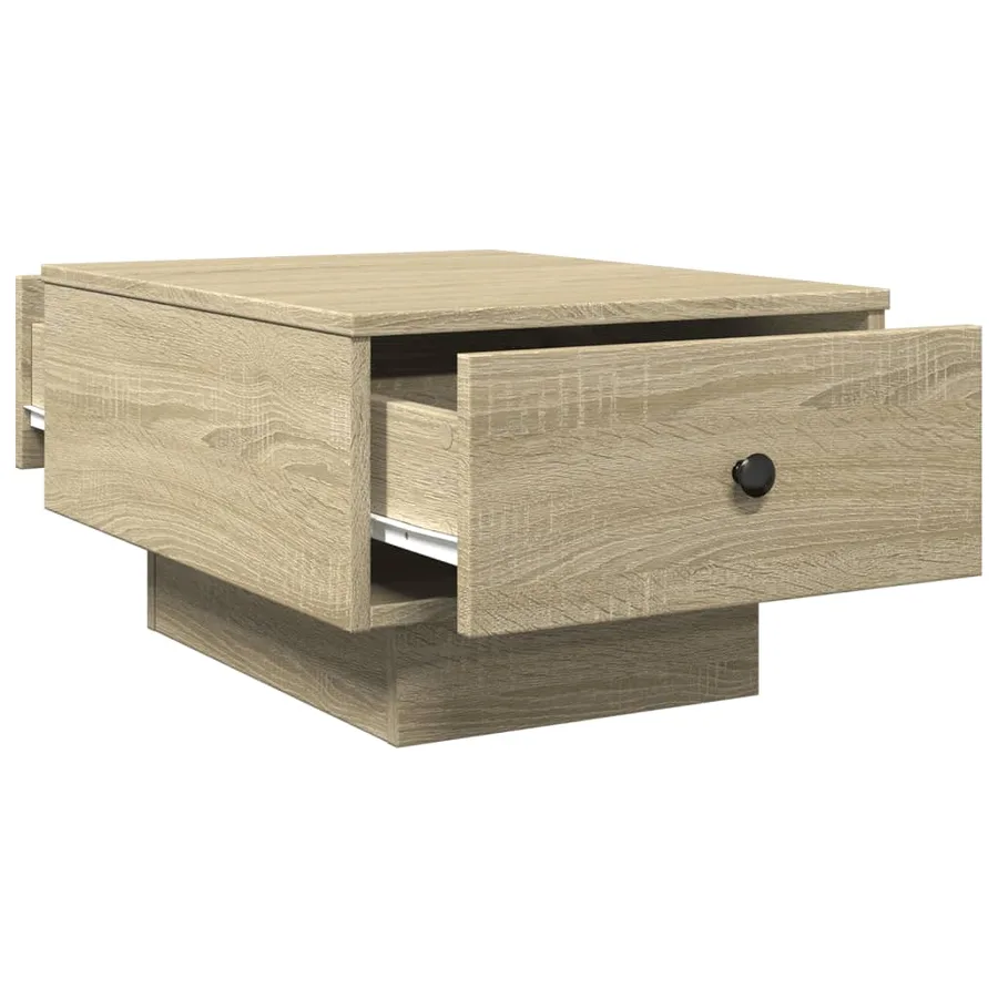 Table basse chêne sonoma 60x45x31 cm bois d'ingénierie - 7