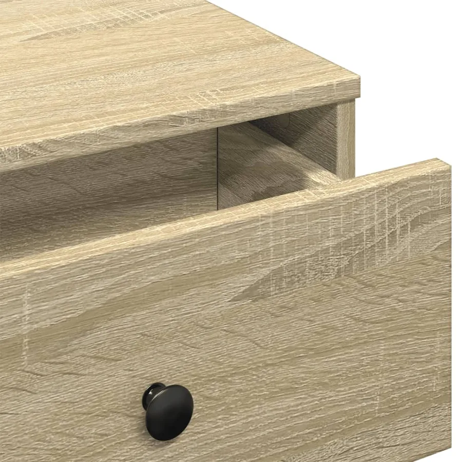 Table basse chêne sonoma 60x45x31 cm bois d'ingénierie - 8