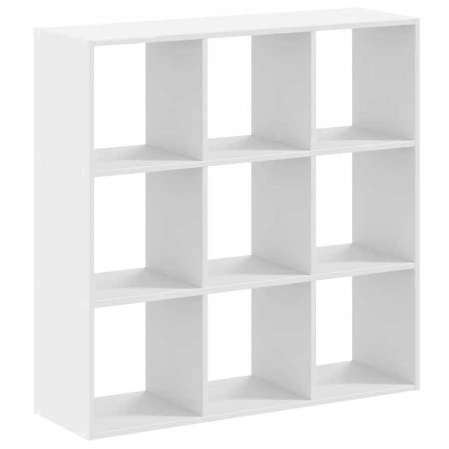 Bibliothèque blanc 102x32x102 cm bois d'ingénierie - 5