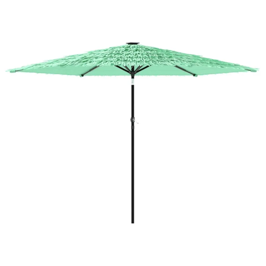 Parasol de jardin avec mât en acier vert 288x288x225 cm - 2