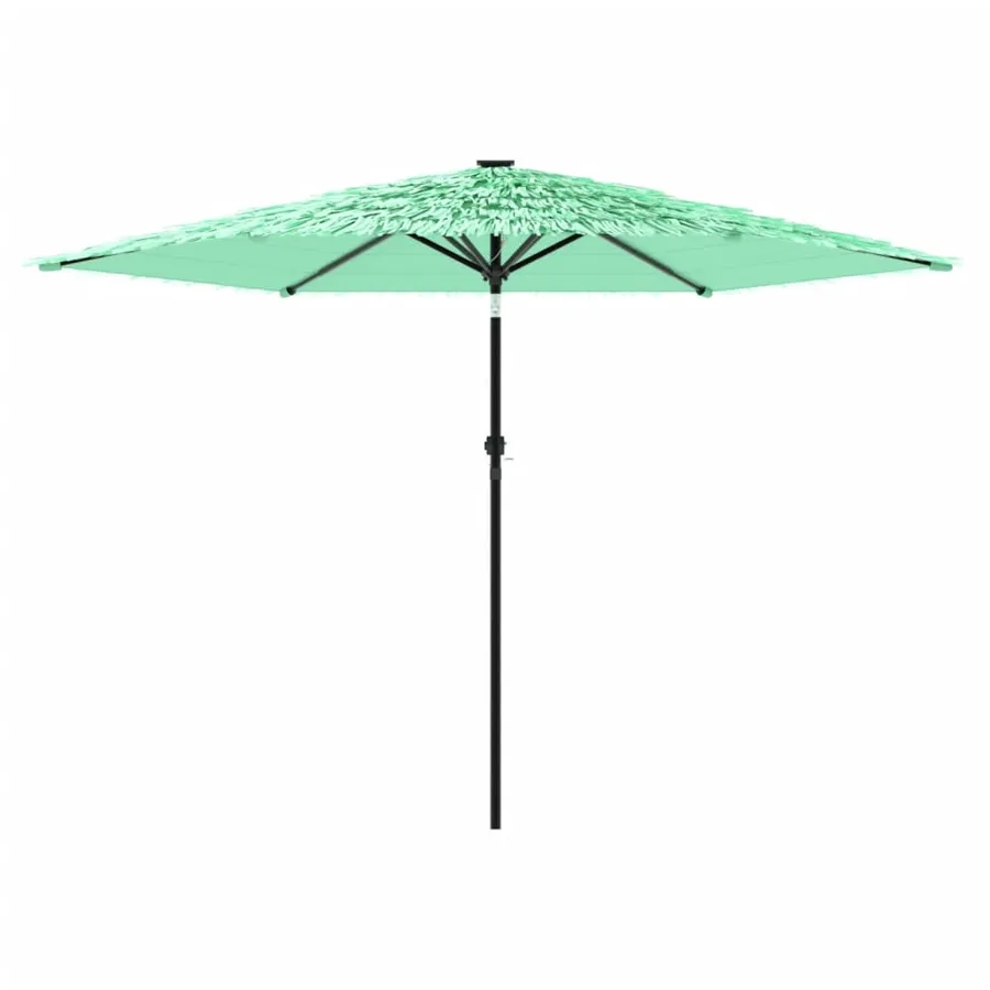 Parasol de jardin avec mât en acier vert 288x288x225 cm - 4