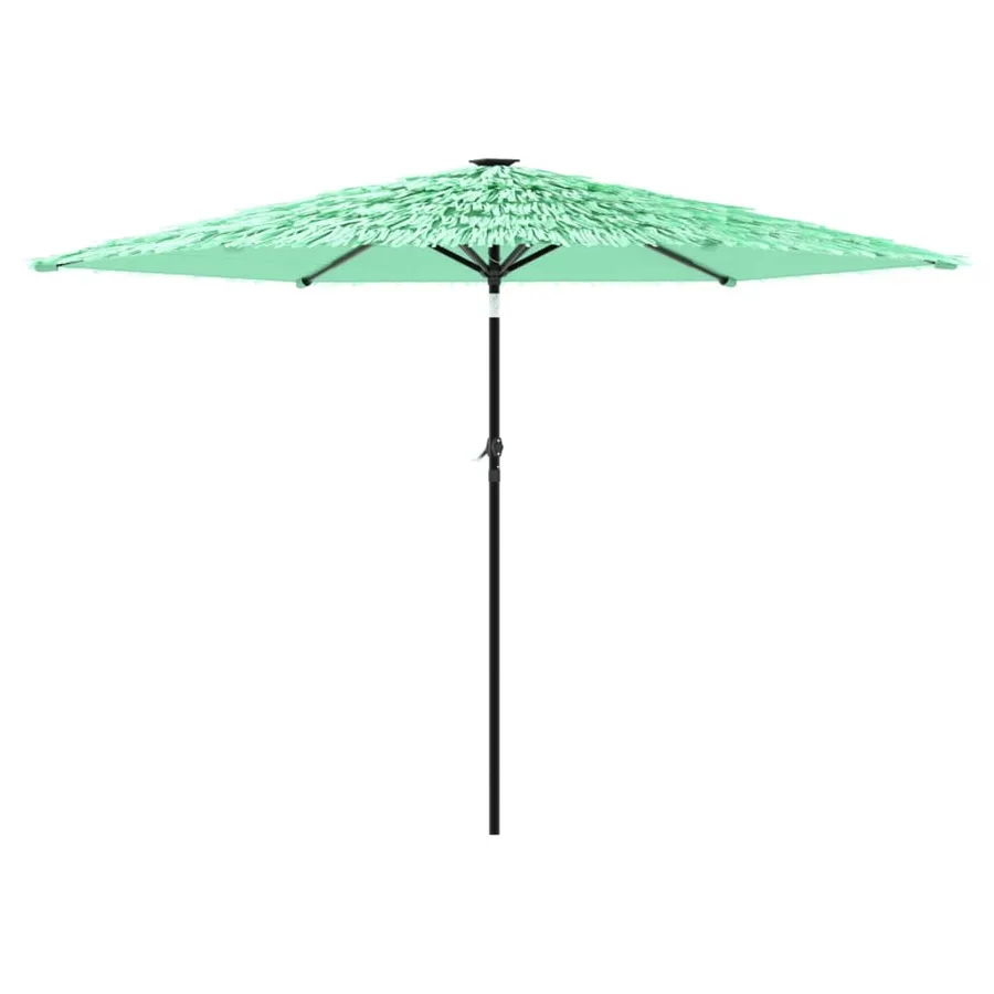 Parasol de jardin avec mât en acier vert 288x288x225 cm - 5