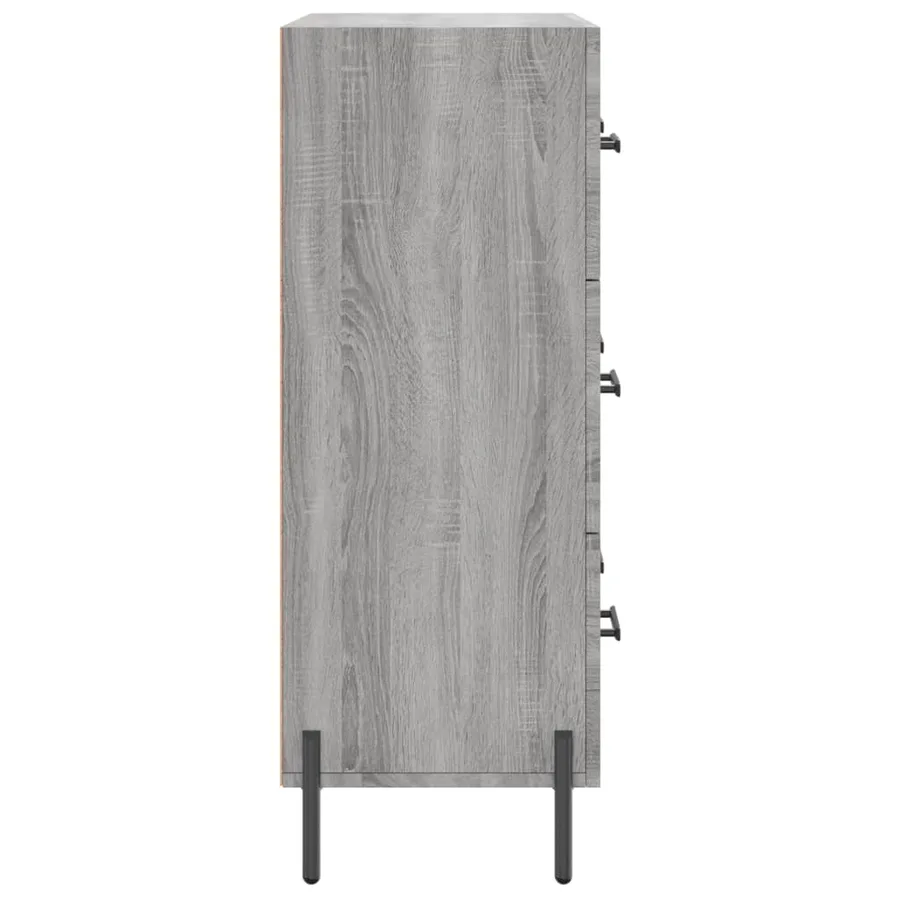 Buffet sonoma gris 69,5x34x90 cm bois d'ingénierie - 7