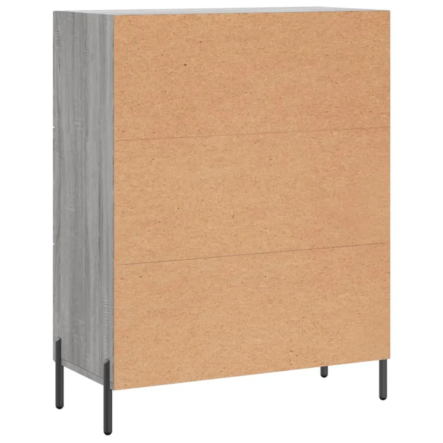 Buffet sonoma gris 69,5x34x90 cm bois d'ingénierie - 8