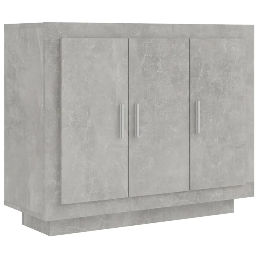 Buffet Gris béton 92x35x75 cm Bois d'ingénierie - 2
