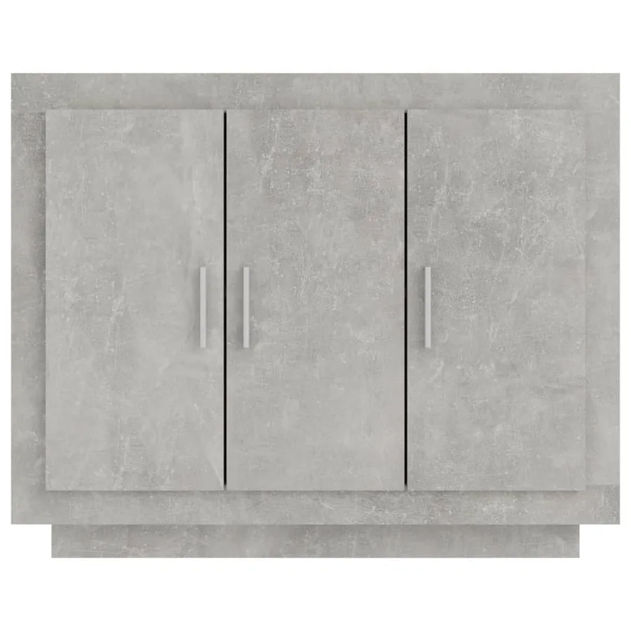Buffet Gris béton 92x35x75 cm Bois d'ingénierie - 5