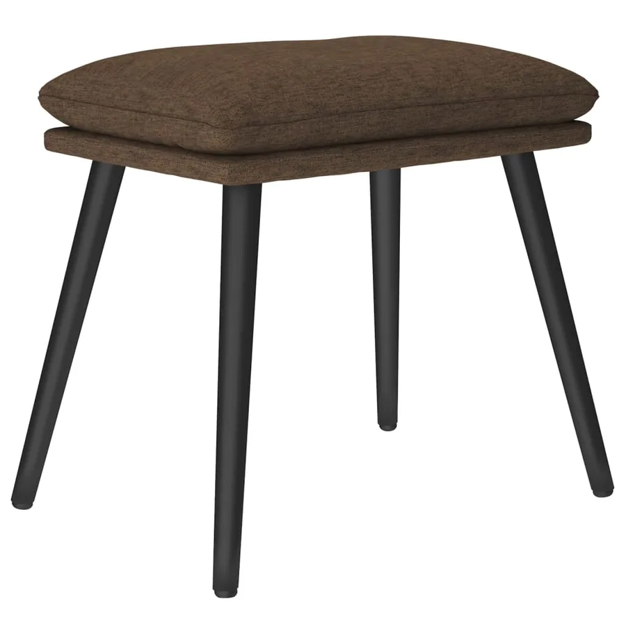 Repose-pied Marron 45x29,5x35 cm Tissu - 2