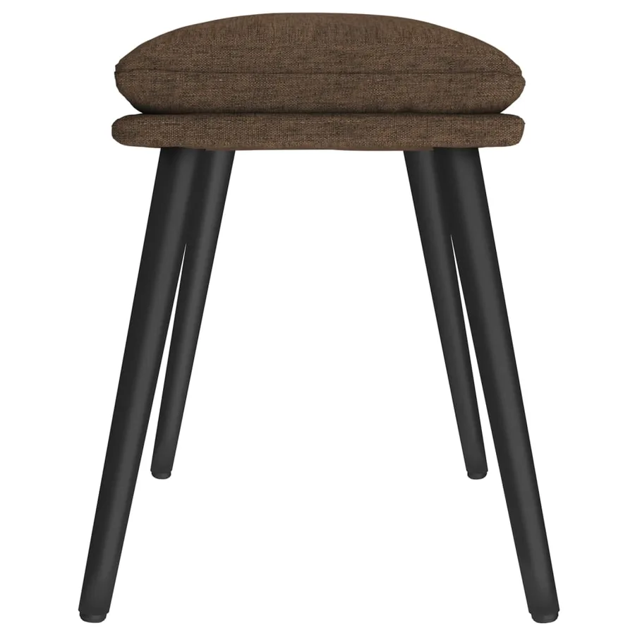 Repose-pied Marron 45x29,5x35 cm Tissu - 4