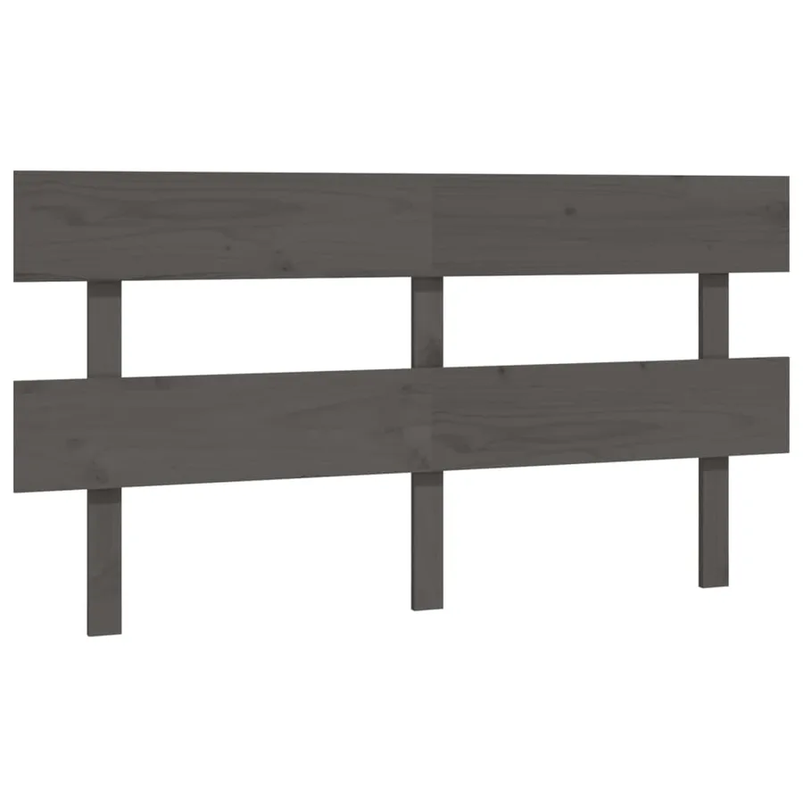 Tête de lit Gris 154x3x81 cm Bois massif de pin - 2