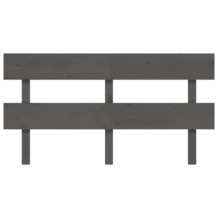 Tête de lit Gris 154x3x81 cm Bois massif de pin - 3