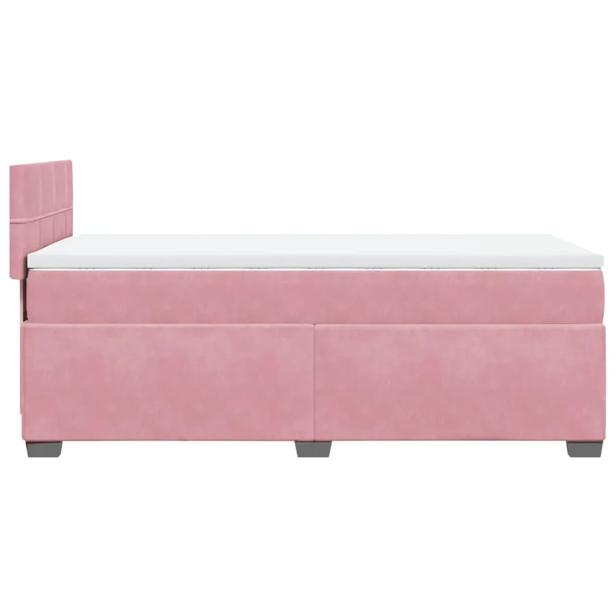 Sommier à lattes de lit avec matelas Rose 90x190 cm Velours - 7