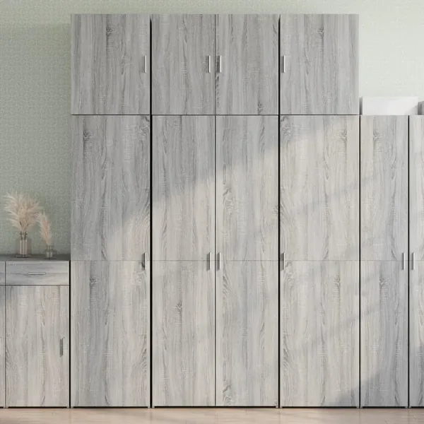 Buffet haut sonoma gris 80x42,5x249 cm bois d'ingénierie