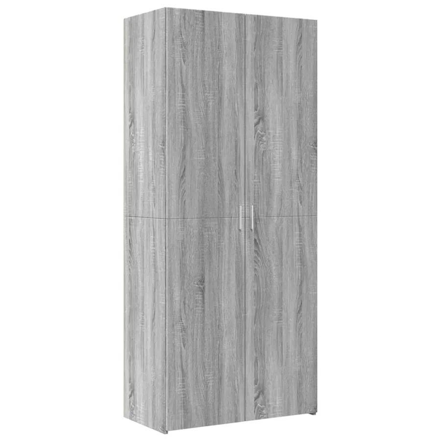 Buffet haut sonoma gris 80x42,5x249 cm bois d'ingénierie - 4