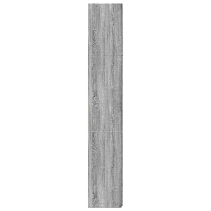 Buffet haut sonoma gris 80x42,5x249 cm bois d'ingénierie - 7