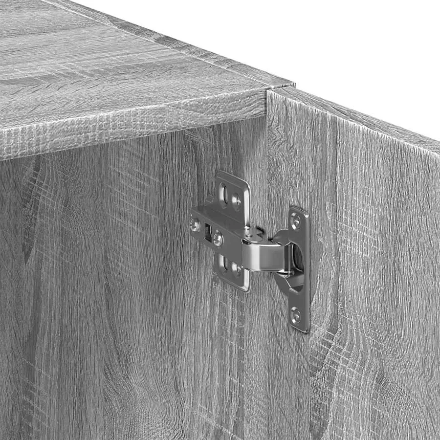 Armoire de rangement sonoma gris 80x42,5x225 cm - 11