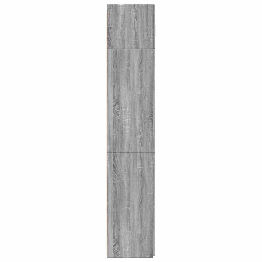 Armoire de rangement sonoma gris 80x42,5x225 cm - 7