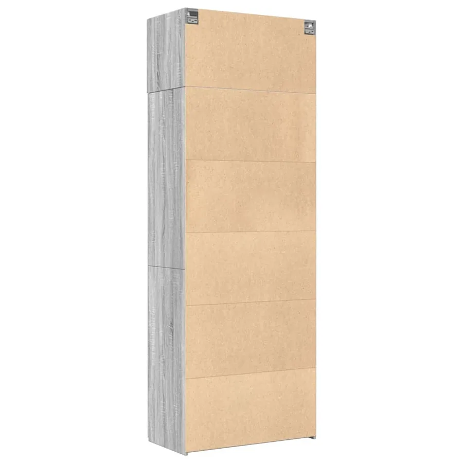 Armoire de rangement sonoma gris 80x42,5x225 cm - 8