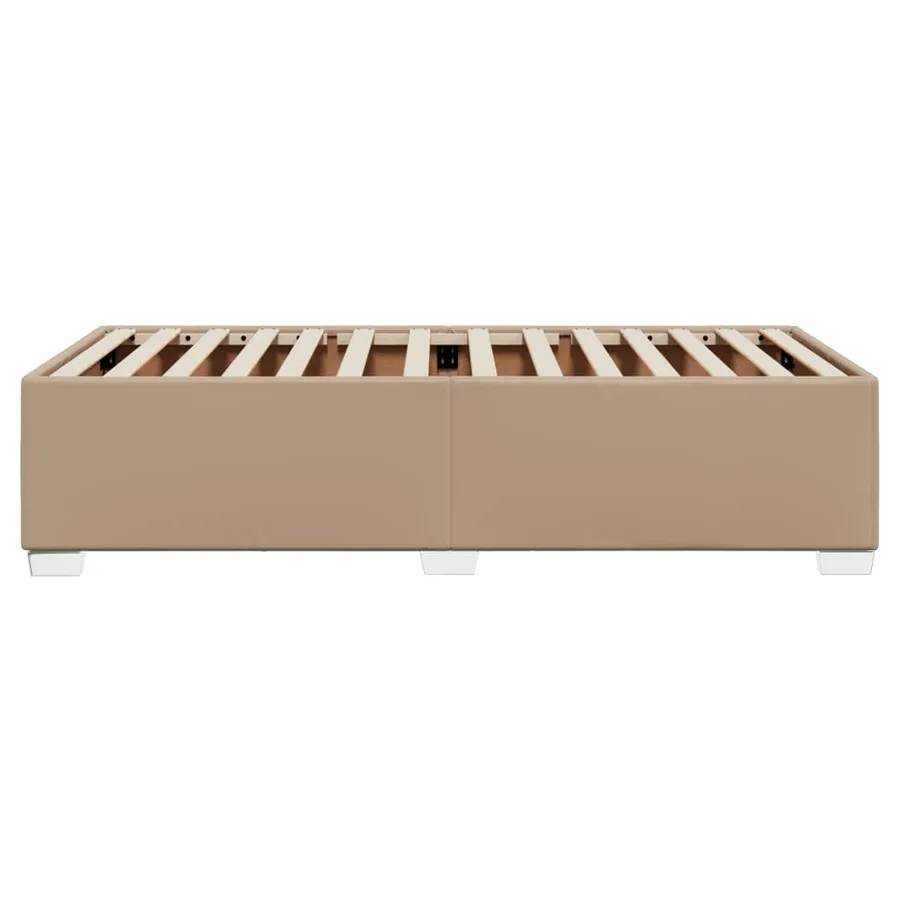 Cadre de lit sans matelas cappuccino 90x200 cm similicuir - 5