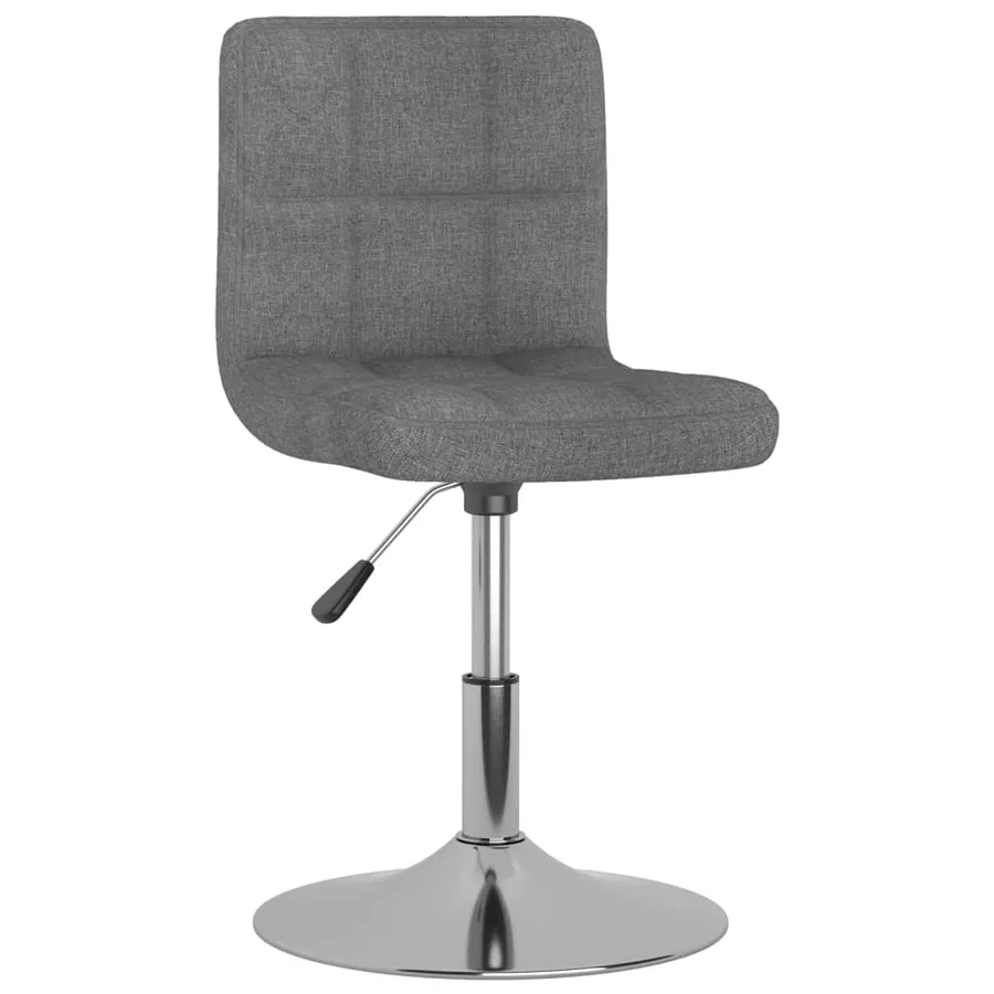 Tabouret de bar pivotant Gris clair Tissu - 2