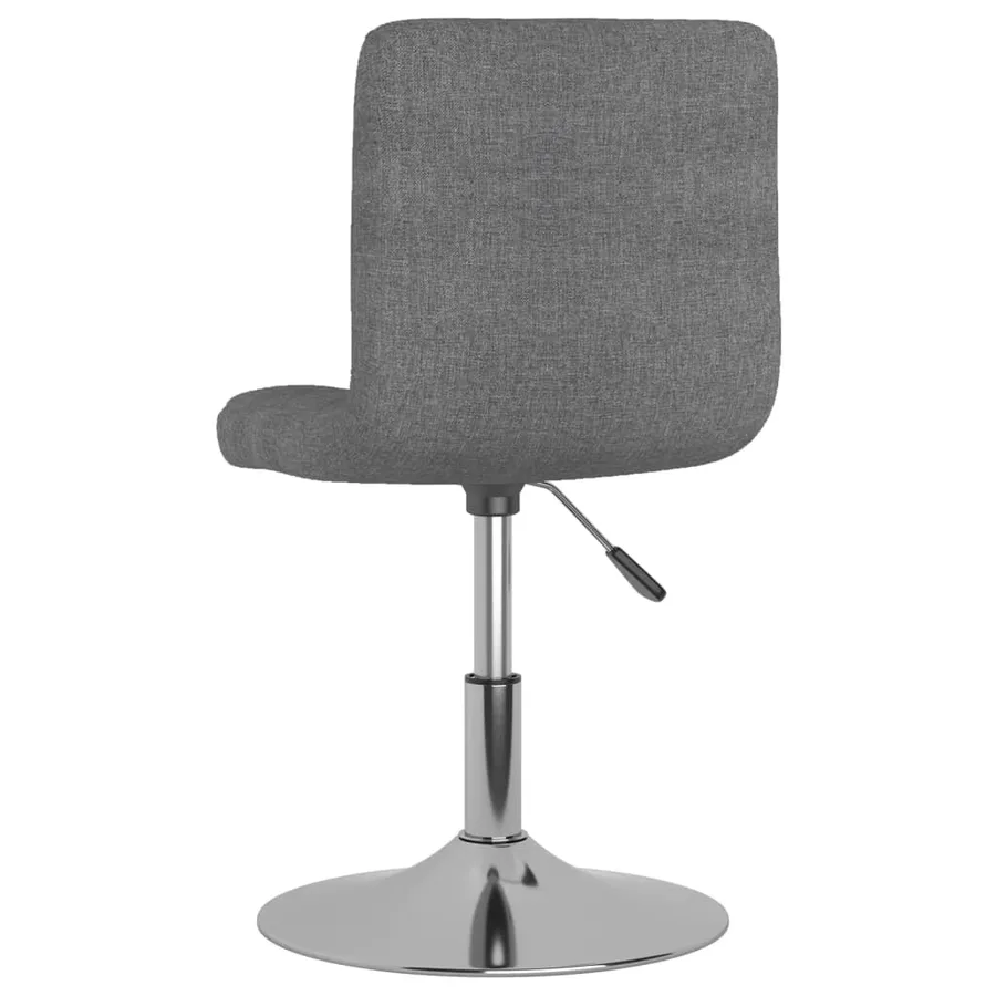 Tabouret de bar pivotant Gris clair Tissu - 5