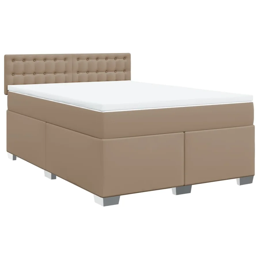Sommier à lattes de lit avec matelas Cappuccino 140x200 cm - 3