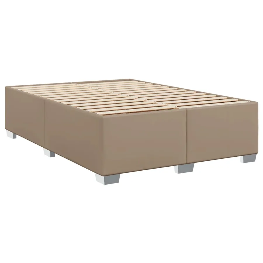 Sommier à lattes de lit avec matelas Cappuccino 140x200 cm - 8