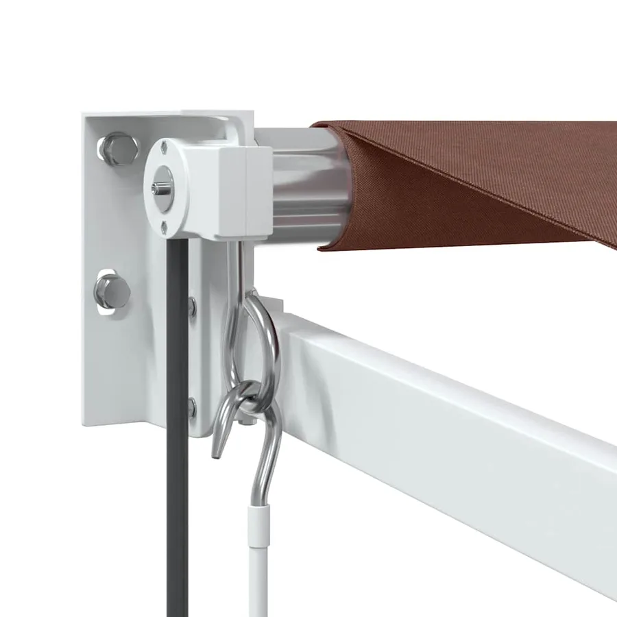 Auvent rétractable automatique marron 350x250 cm - 5