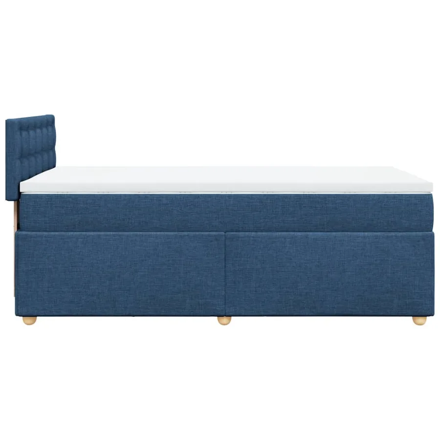 Sommier à lattes de lit avec matelas Bleu 80x200 cm Tissu - 5