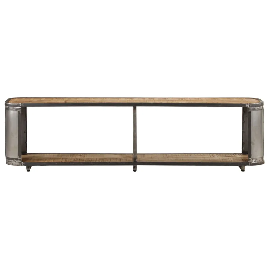 Meuble TV 150x30x40 cm Bois massif de manguier - 2