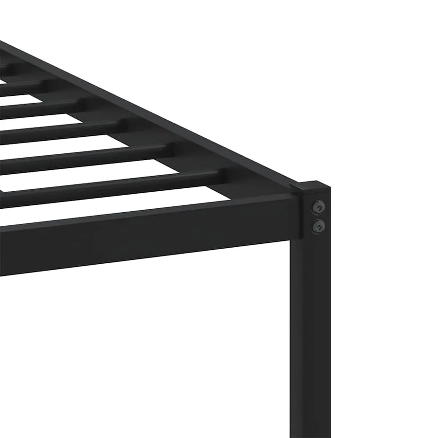 Cadre de lit en métal sans matelas chêne sonoma 193x203 cm - 8