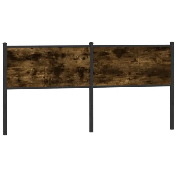 Tête de lit de remplacement chêne fumé 180 cm bois d'ingénierie et acier
