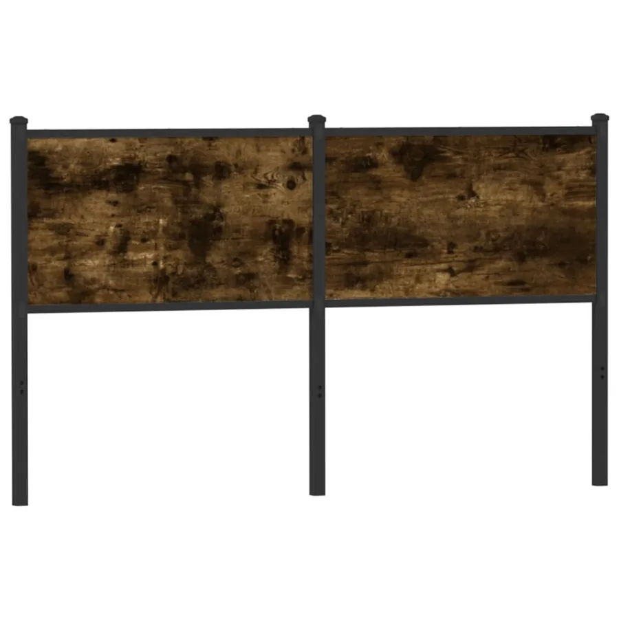 Tête de lit de remplacement chêne fumé 150 cm bois d'ingénierie et acier