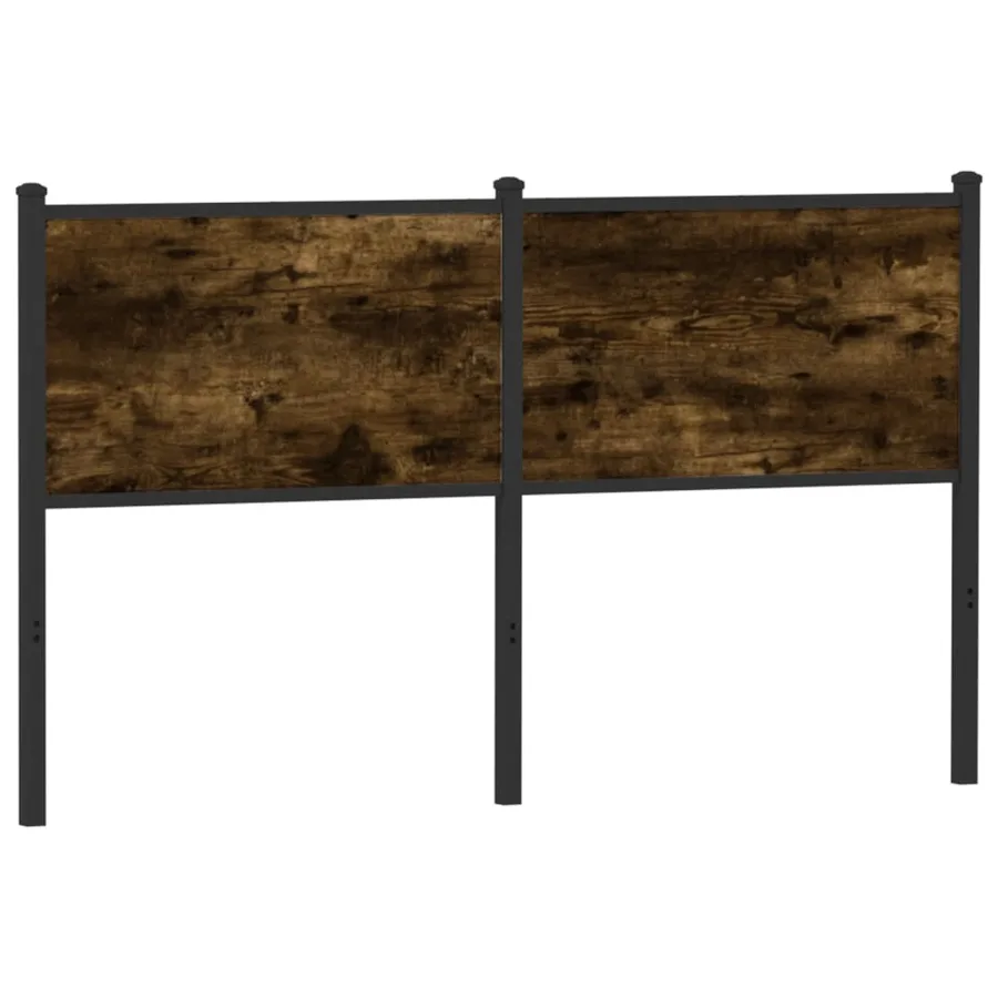 Tête de lit de remplacement chêne fumé 150 cm bois d'ingénierie et acier - 5