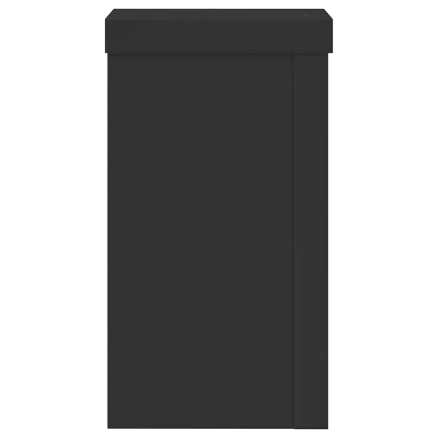 Supports pour plantes 2 pcs noir 10x10x18 cm bois d'ingénierie - 7