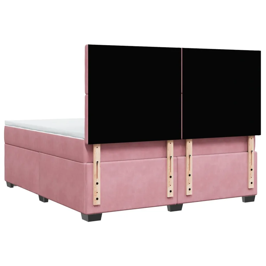 Sommier à lattes de lit avec matelas Rose 180x200 cm Velours - 12