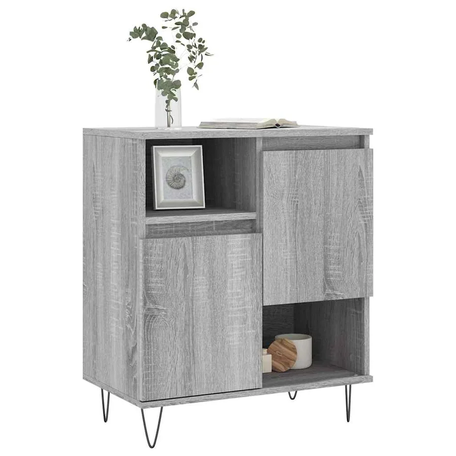 Buffet Sonoma gris 60x35x70 cm Bois d'ingénierie - 3
