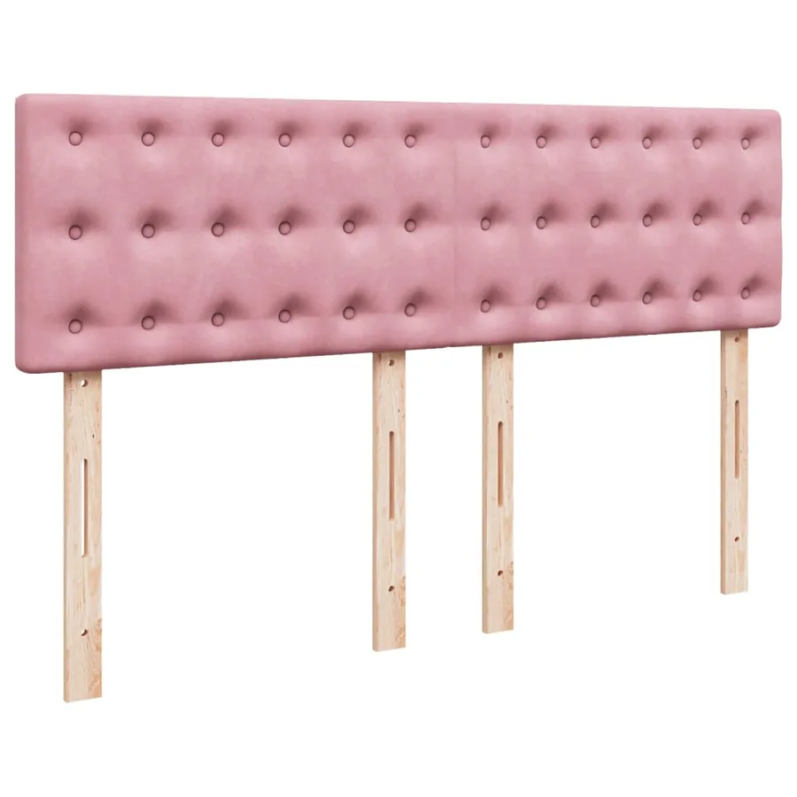 Sommier à lattes de lit avec matelas Rose 140x200 cm Velours - 9