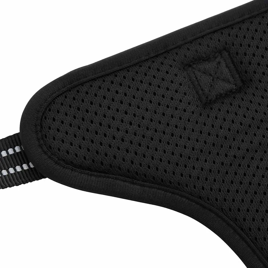 Harnais pour chien avec bandes réfléchissantes réglables noir M - 7