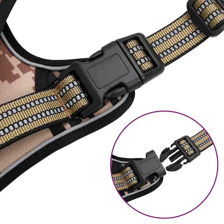 Harnais pour chien avec bandes réfléchissantes réglables L - 8