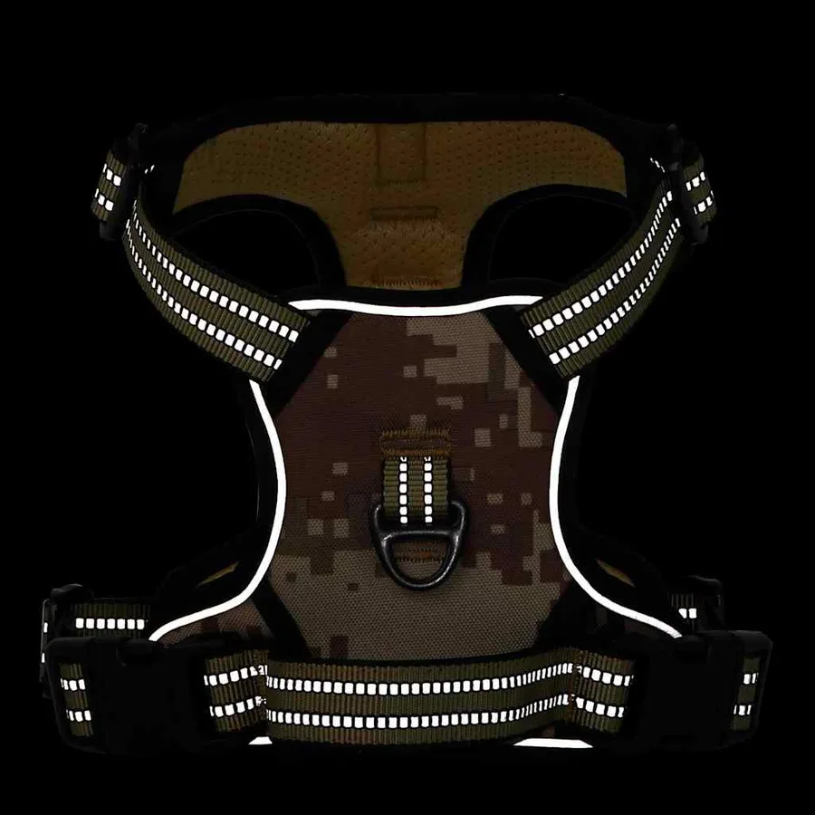 Harnais pour chien avec bandes réfléchissantes réglables XL - 4