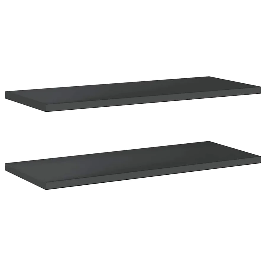 Étagères murales 2 pcs 100x40 cm noir acier inoxydable - 6