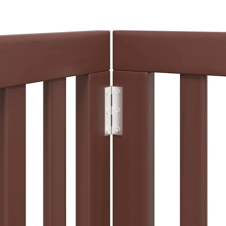 Barrière pour chien porte pliable 9 panneaux bois de peuplier - 8