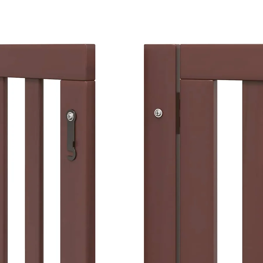 Barrière pour chien porte pliable 9 panneaux bois de peuplier - 9