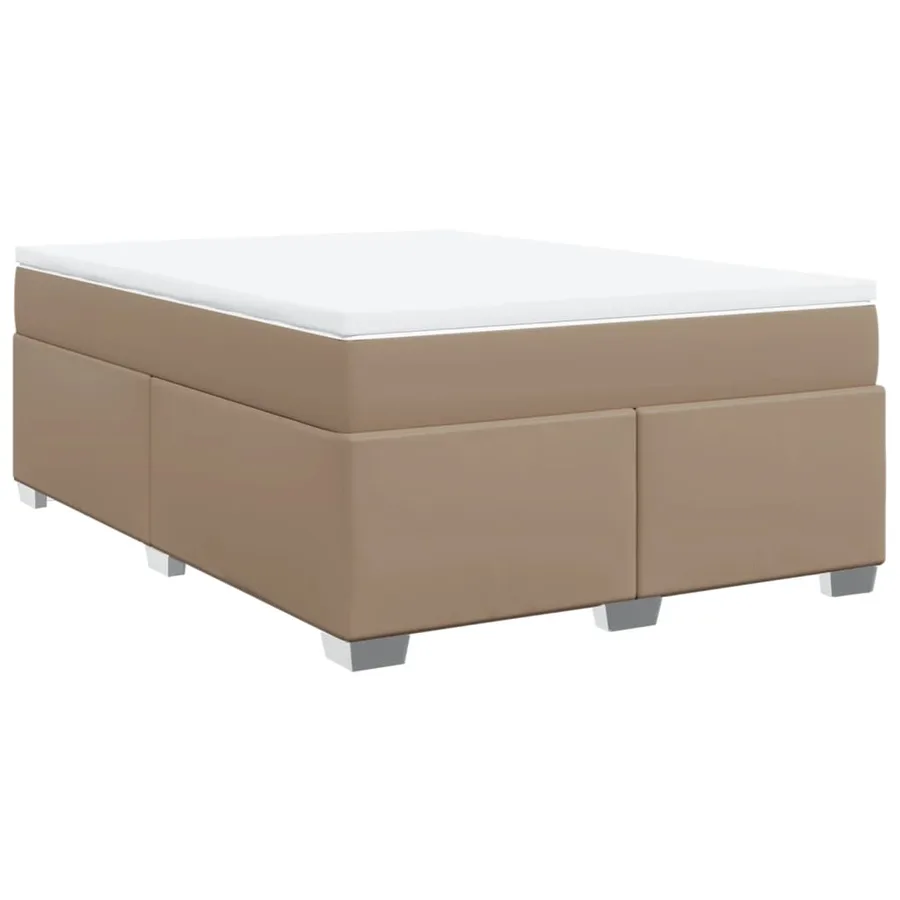 Sommier à lattes de lit avec matelas Cappuccino 160x200 cm - 2