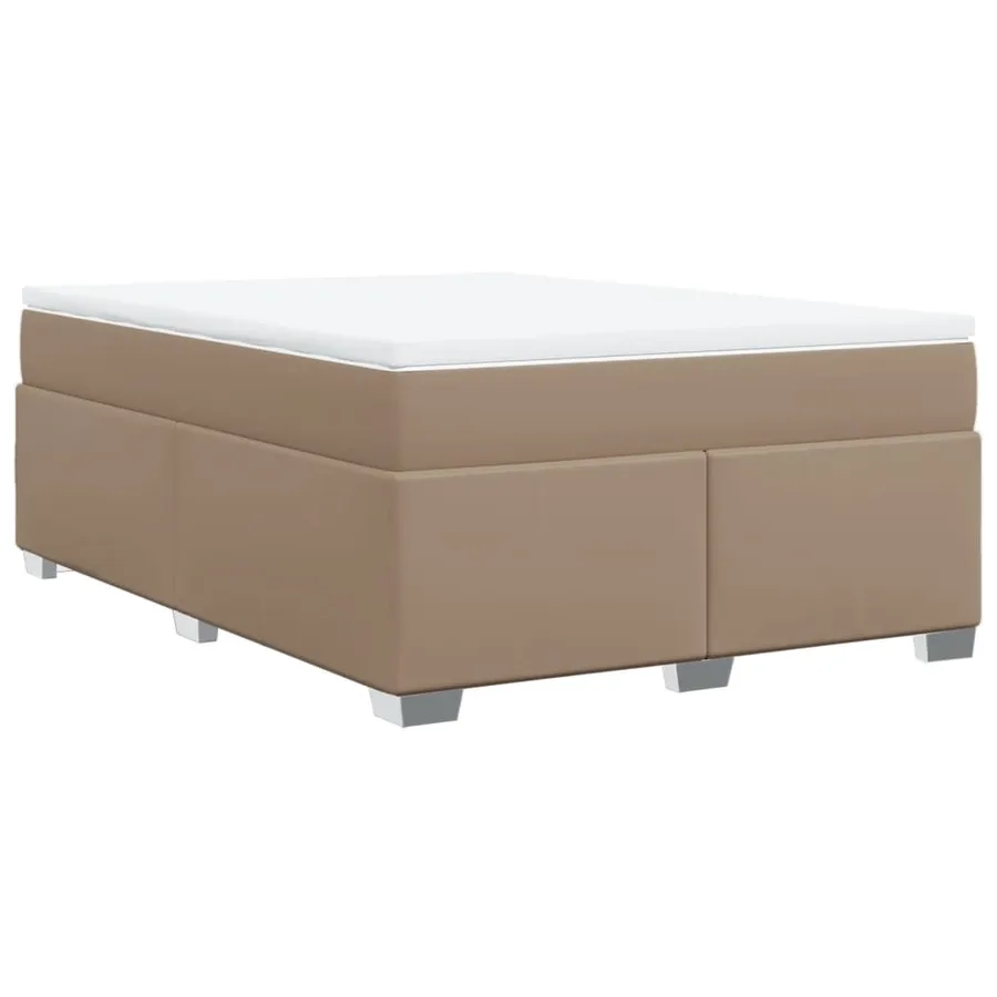 Sommier à lattes de lit avec matelas Cappuccino 160x200 cm - 9