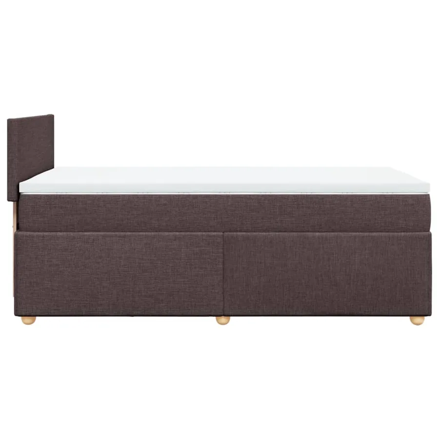 Sommier à lattes de lit avec matelas Marron foncé 90x190 cm - 7