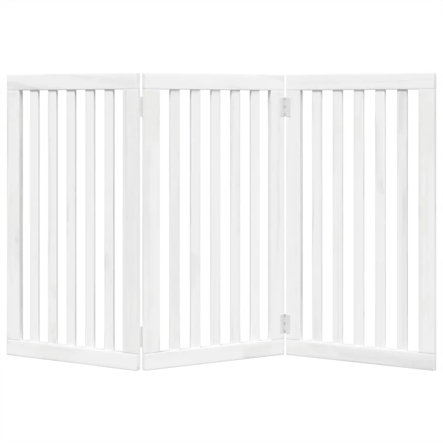 Barrière pour chien pliable 3 panneaux 150 cm bois de peuplier - 4